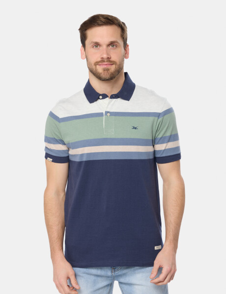 REMERA POLO RAYADA Verde