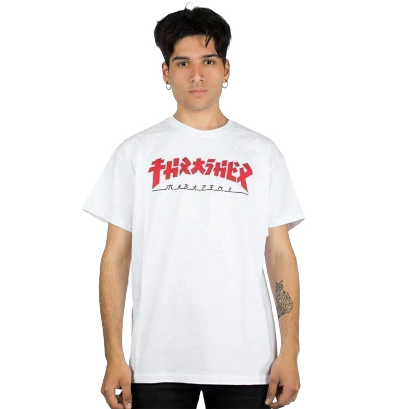 Remera Thrasher Godzilla - Blanco Remera Thrasher Godzilla - Blanco