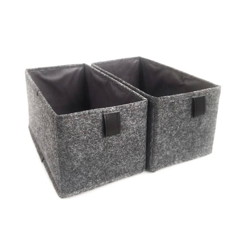 ORGANIZADOR FIELTRO GRIS 28x14x13CM ORGANIZADOR FIELTRO GRIS 28x14x13CM