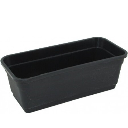 MACETA BABILONIA 20 CM GRIS AZABACHE NEGRO