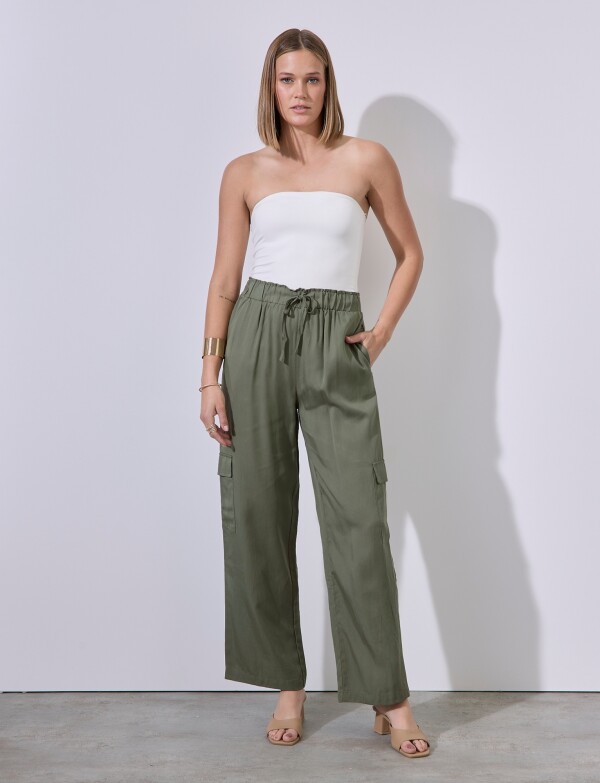 Pantalon Cargo OLIVA