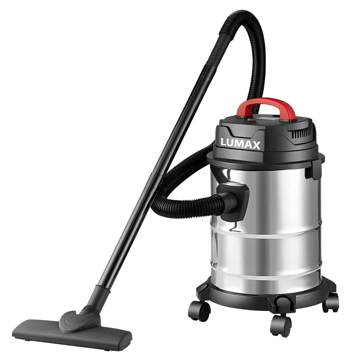 Aspiradora Industrial Lumax 1600w Acero Inox 20l Agua Y Polvo 