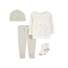 Conjunto Carters 4 piezas Gorro Medias RN Elefante