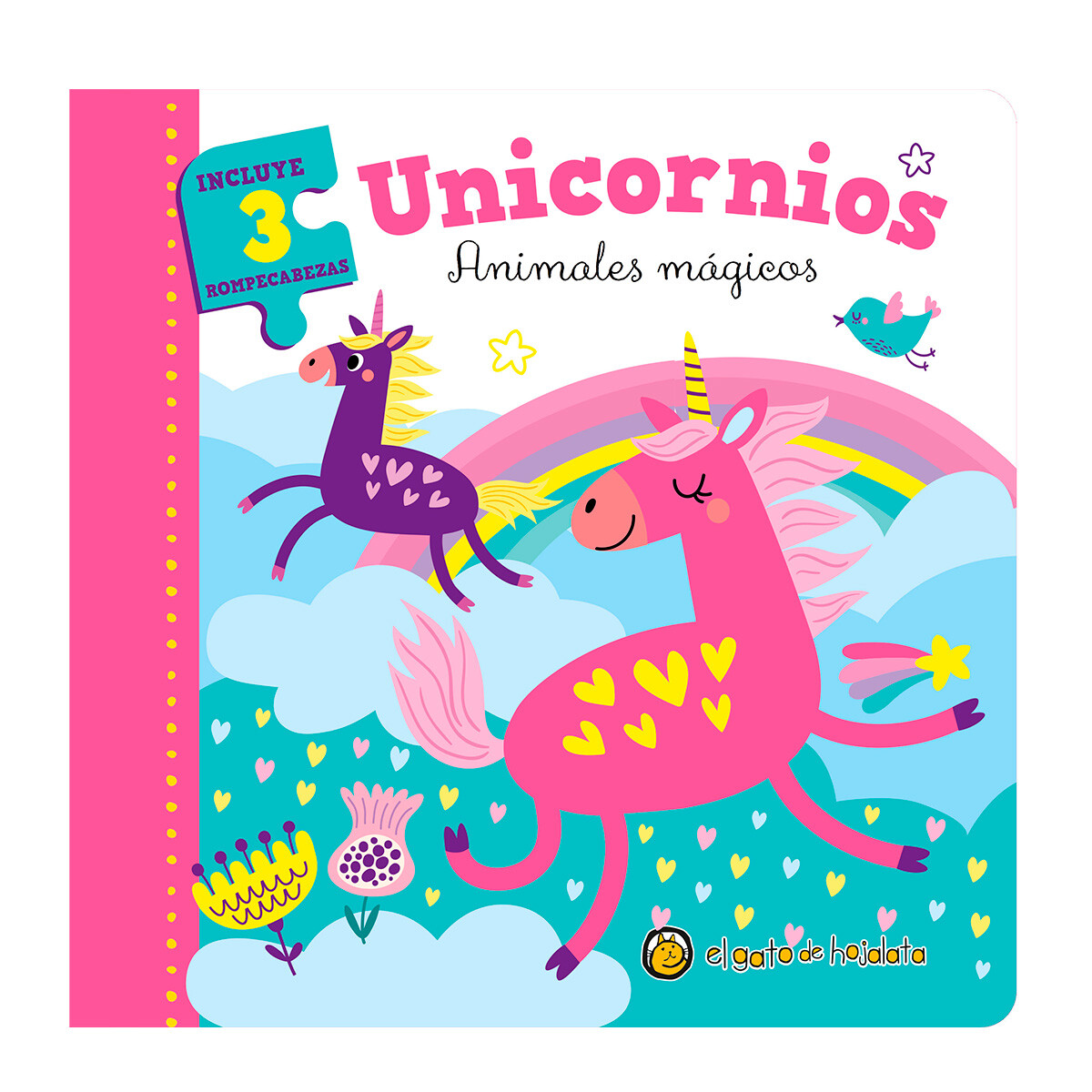 Libro Animales Mágicos Unicornios con Rompecabezas - 001 