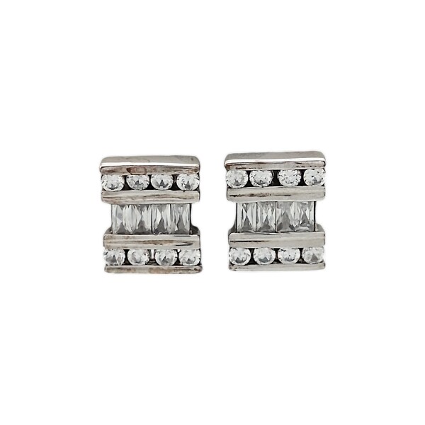 Caravanas Vintage con Piedra-Plata 925-Piedra Zirconia-CA3001 Conpiedra