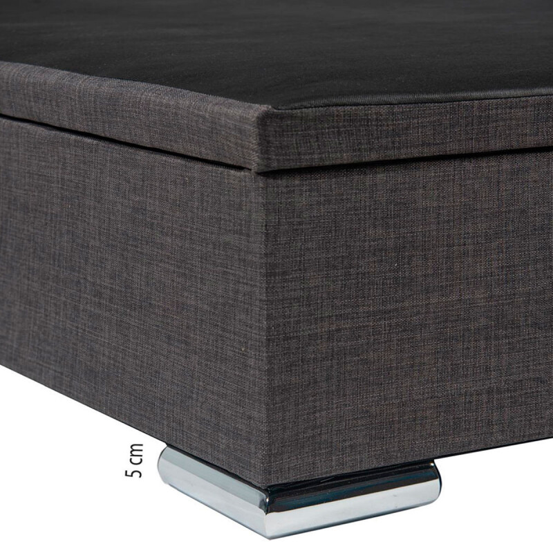 CAMA BAUL 1 plaza 90 x 190 Patas Metal N/A