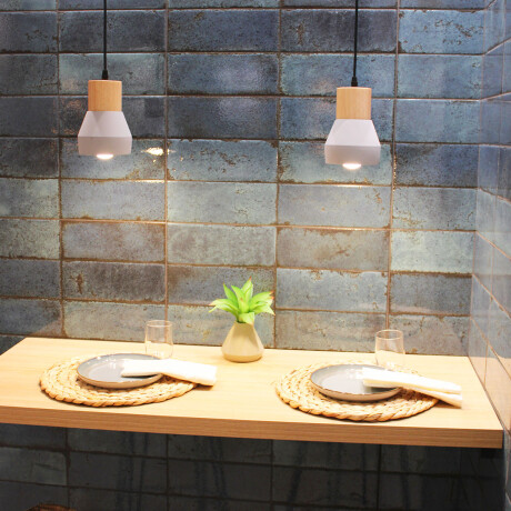 Ceramica Tipo Brick Destonificada Brillo 33.3X59.2Cm Pared GAMAS DE AZUL