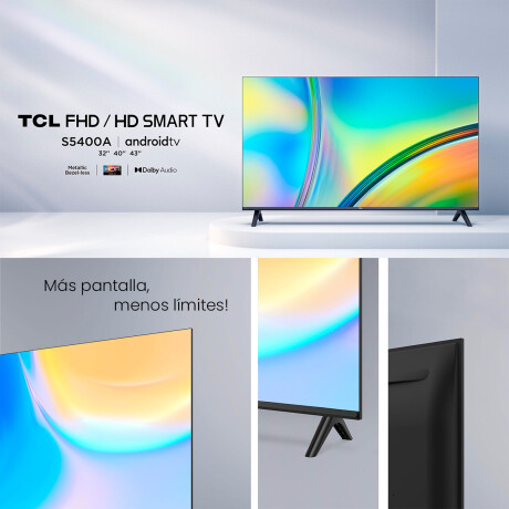 Tv Smart Tcl 43S5400A 43" Chromecast Andoid Tv BLACK