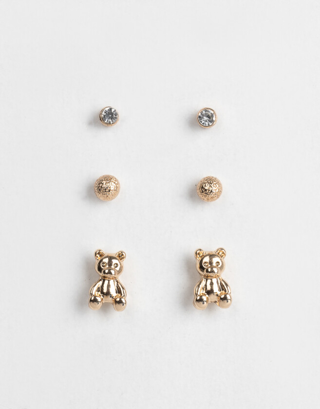 Aros Sets Animalito Set De Aros - Dorado
