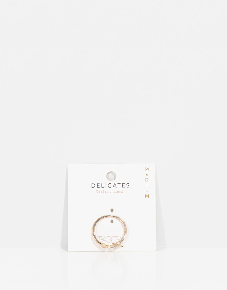 Anillos Chicos Strass Anillo Con Dijes Marinos - Dorado