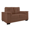 Sillón Sofá Luares 2 Cuerpos Tela Chocolate Sillón Sofá Luares 2 Cuerpos Tela Chocolate