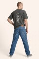 REMERA SERPIENTE OVER TEE U-negro2