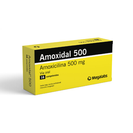 AMOXIDAL 500 16 COMPRIMIDOS AMOXIDAL 500 16 COMPRIMIDOS