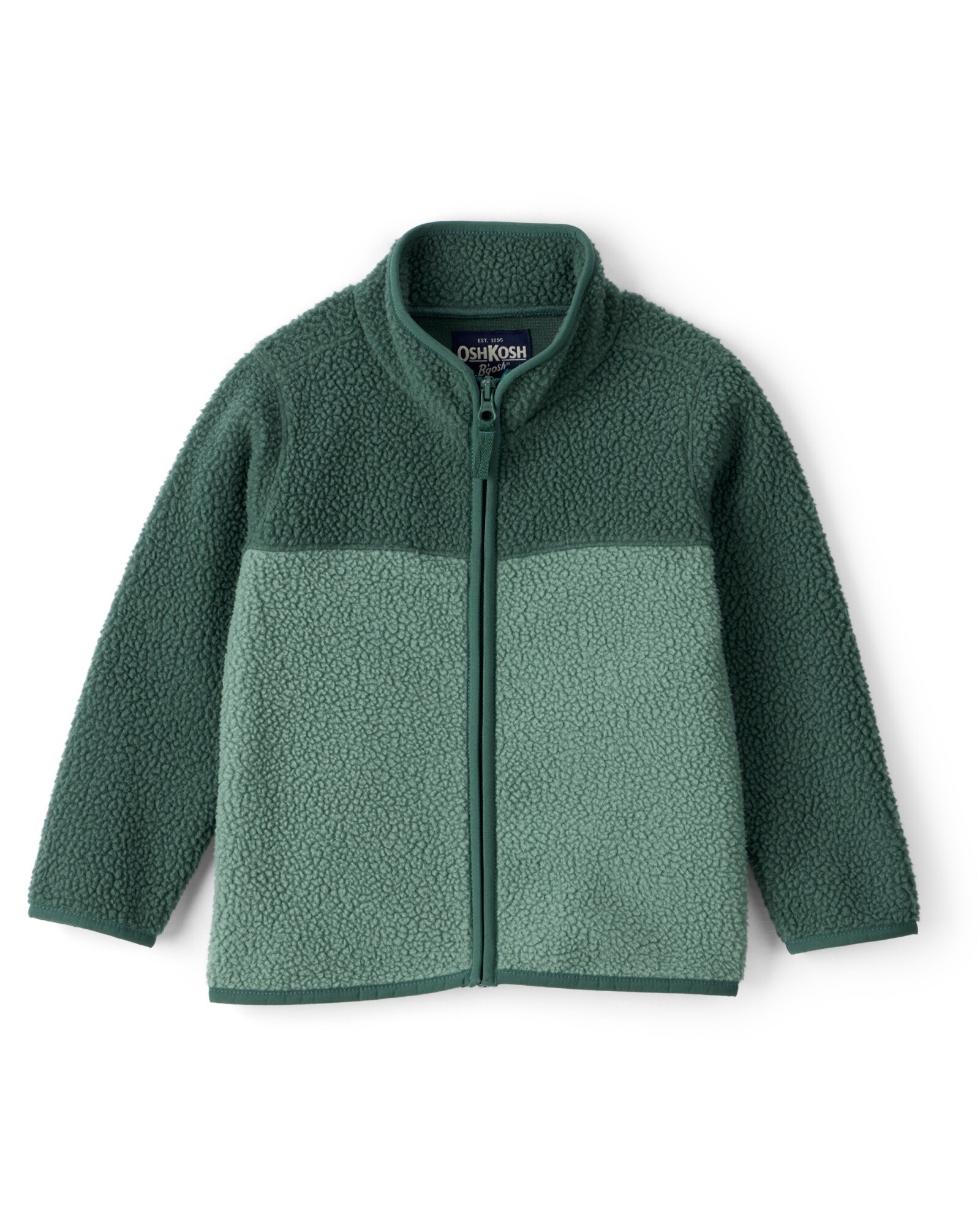 Campera de polar, diseño colorblock Sin color