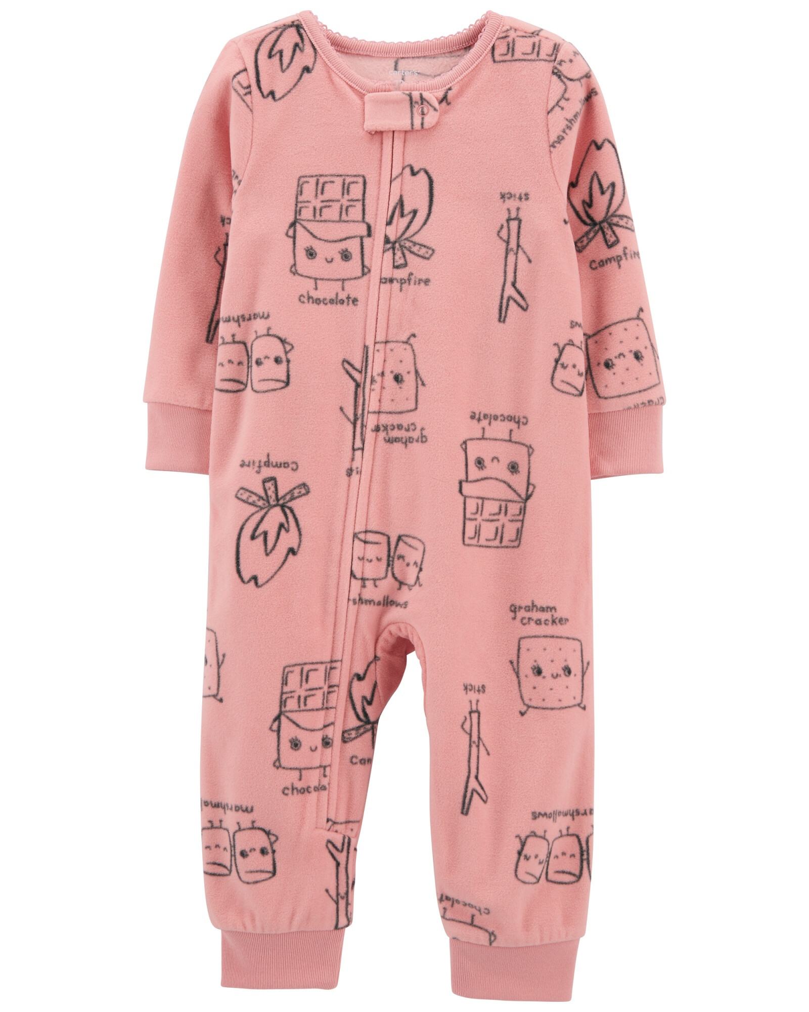 Pijama de micropolar estampado malvaviscos Sin color