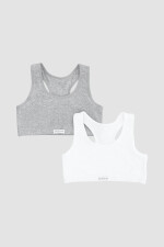 Pack x2 tops algodon Blanco