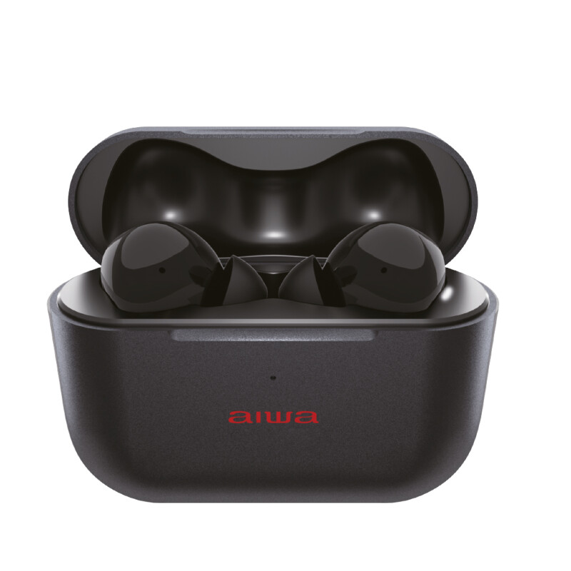 Auriculares Noise Cancelling TWS AIWA In Ear Con Micrófono Manos IPX4 y Carga Rápida USB C Negro | AW30ANCBK