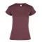 Camiseta jaspe a la base dama - marrón jaspe