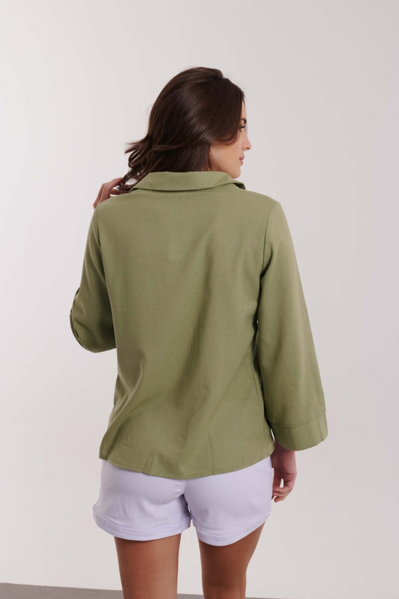 CAMISA AILEN VERDE MILITAR