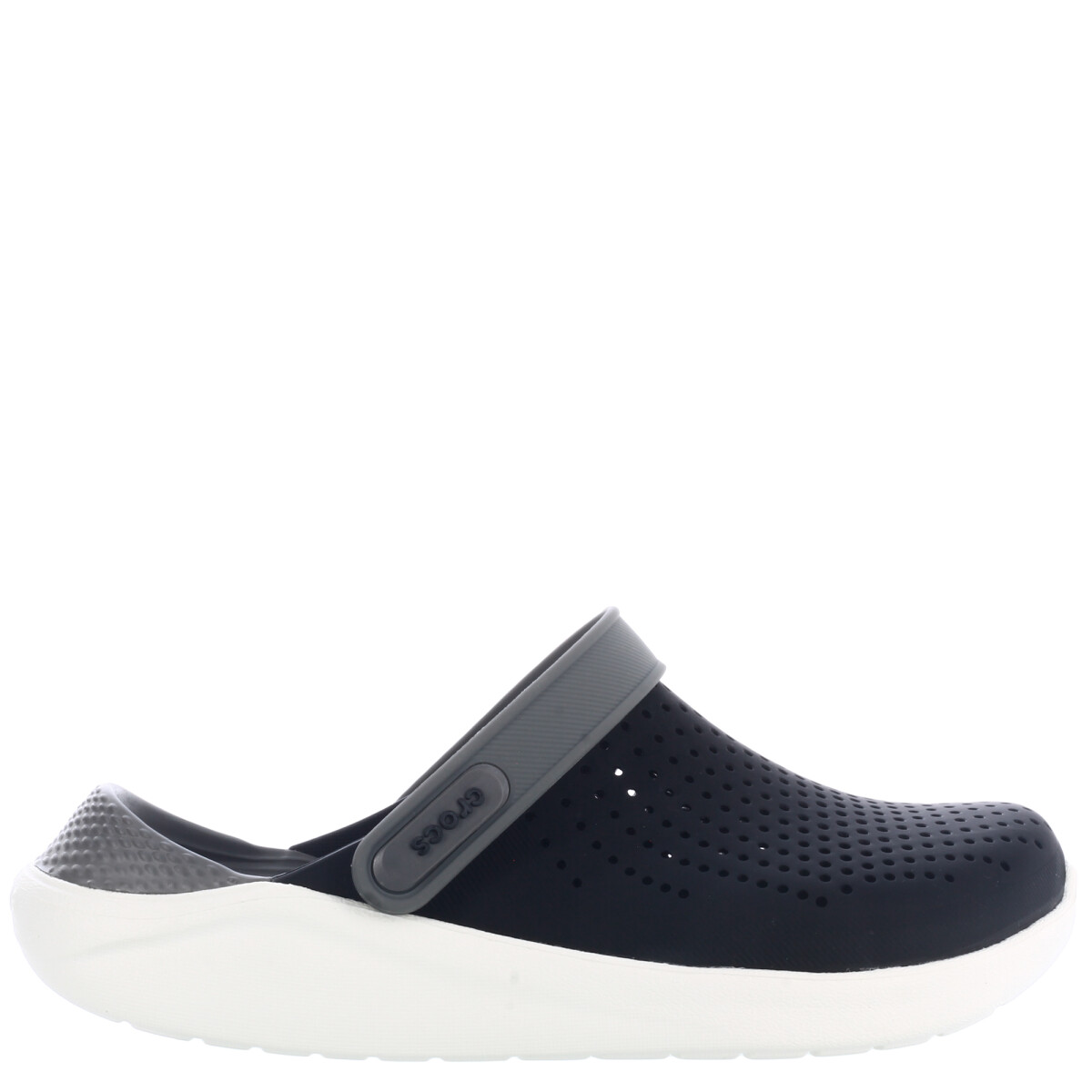 Zueco de Hombre Crocs Lite Ride - Negro - Gris Humo 