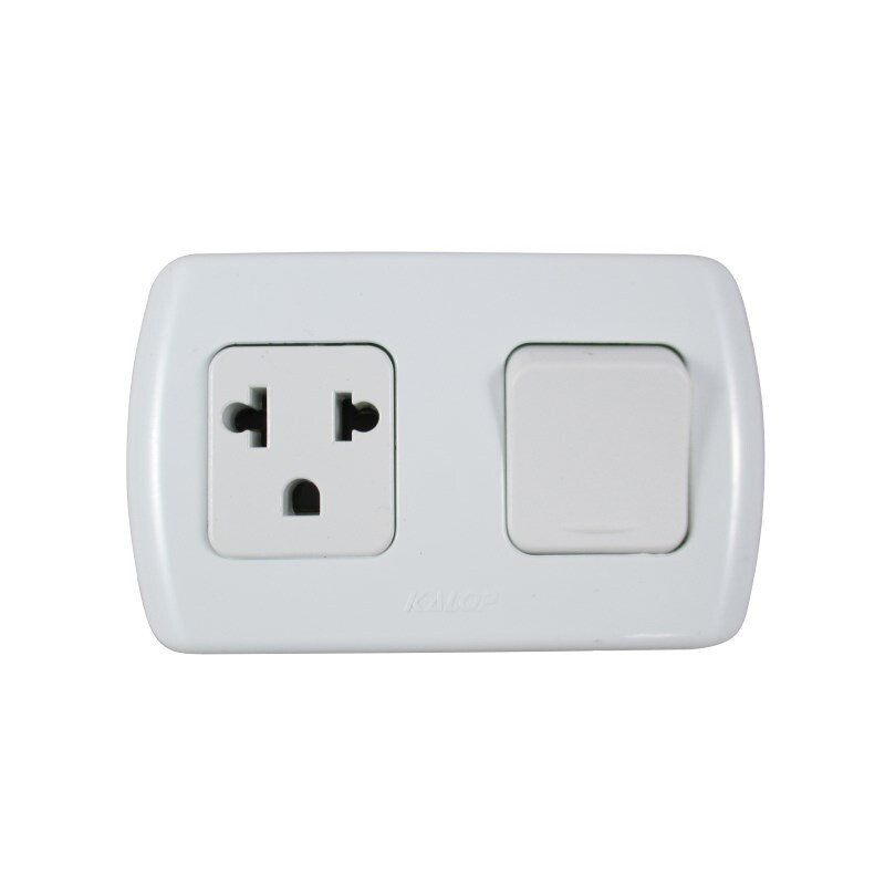 INTERRUPTOR Y TOMA EURO. EXT. TEKNA INTERRUPTOR Y TOMA EURO. EXT. TEKNA