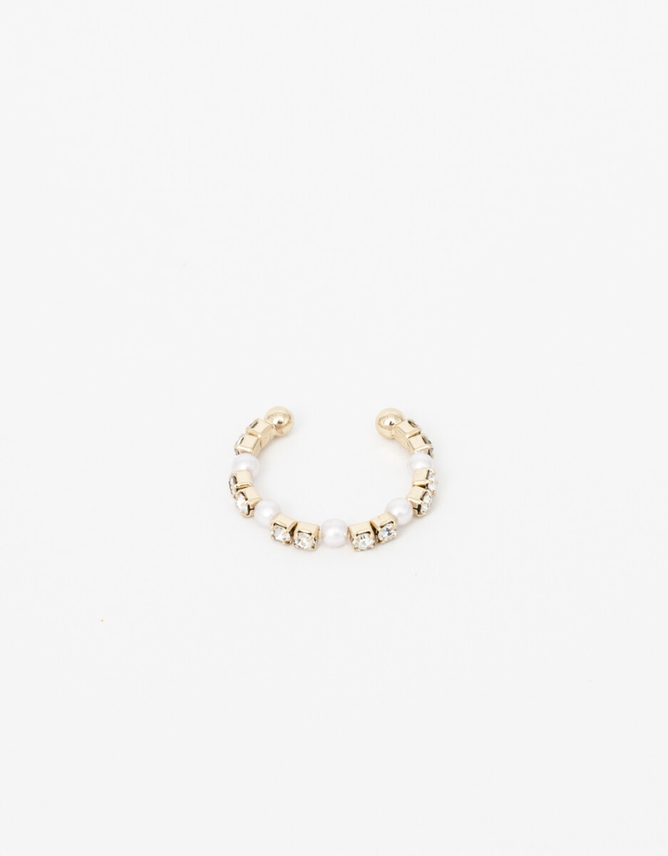 Anillo Strass & Perla 