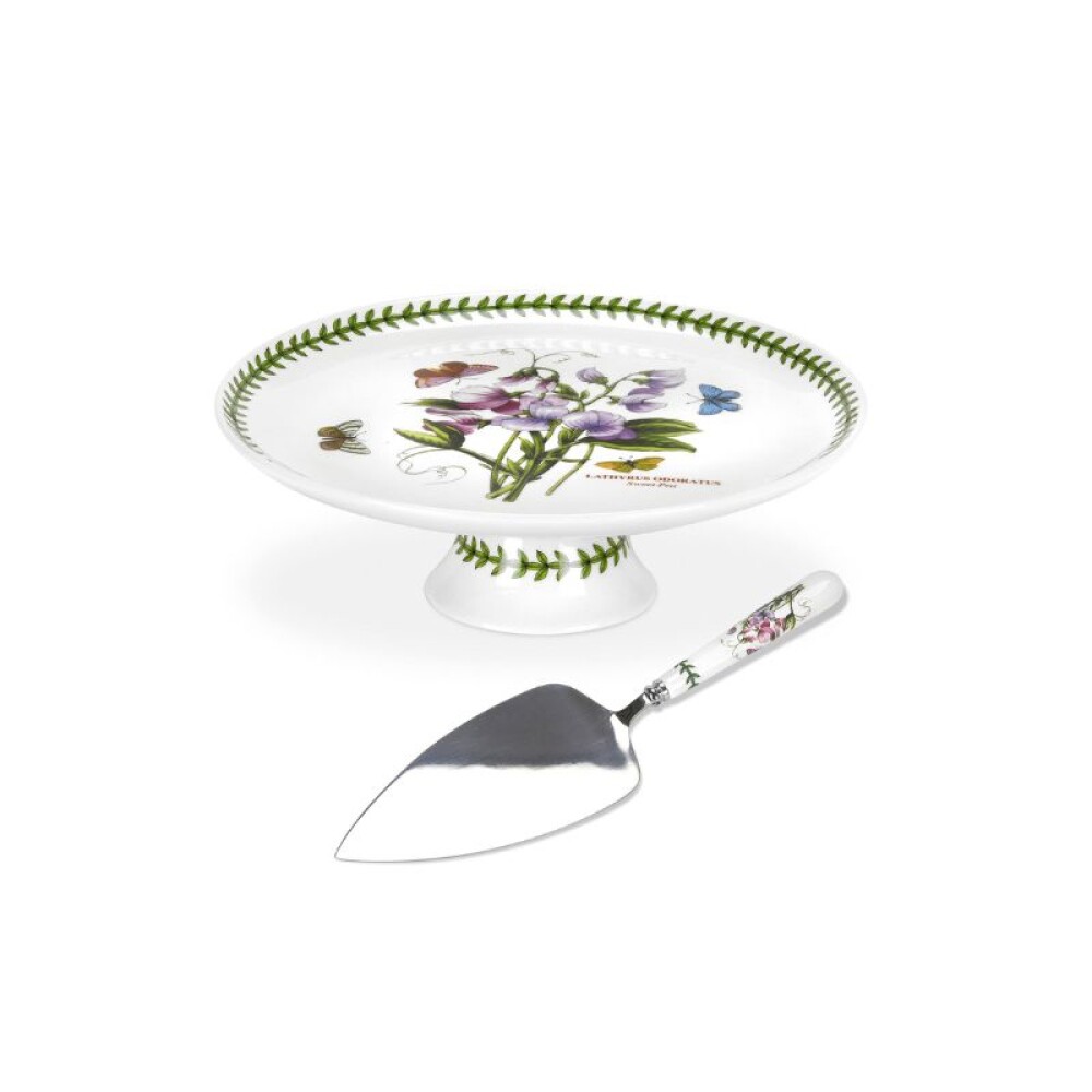 PORTMEIRION BOT GARDEN SET PIE DE TORTA 25,5 CM C/ PALA TORTA PORTMEIRION BOT GARDEN SET PIE DE TORTA 25,5 CM C/ PALA TORTA