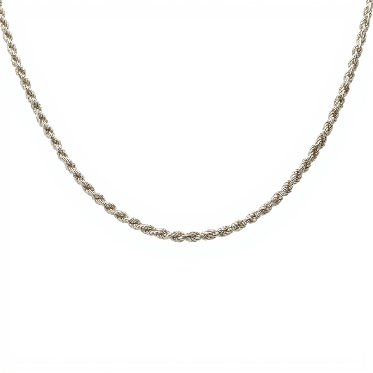 Cadena Salomónica-Plata 925-Sin Piedra-CD3038 - sinpiedra 