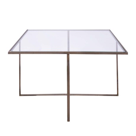 MESA AUXILIAR VIDRIO GRIS STRASBURG 779206 BRONCE