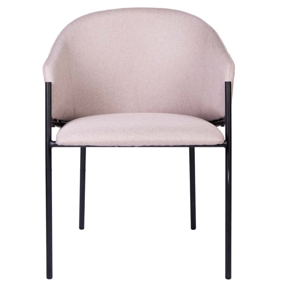 BUTACA DE COMEDOR HIERRO-Y-TELA NATURAL-BEIGE AURORA