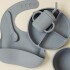 Set alimentacion silicona HUANGER celeste