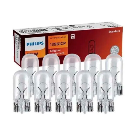 LAMPARA COMBO PACK 10 LAMPARA PHILIPS CIRCUITO IMPRESO 24V 5W LAMPARA COMBO PACK 10 LAMPARA PHILIPS CIRCUITO IMPRESO 24V 5W