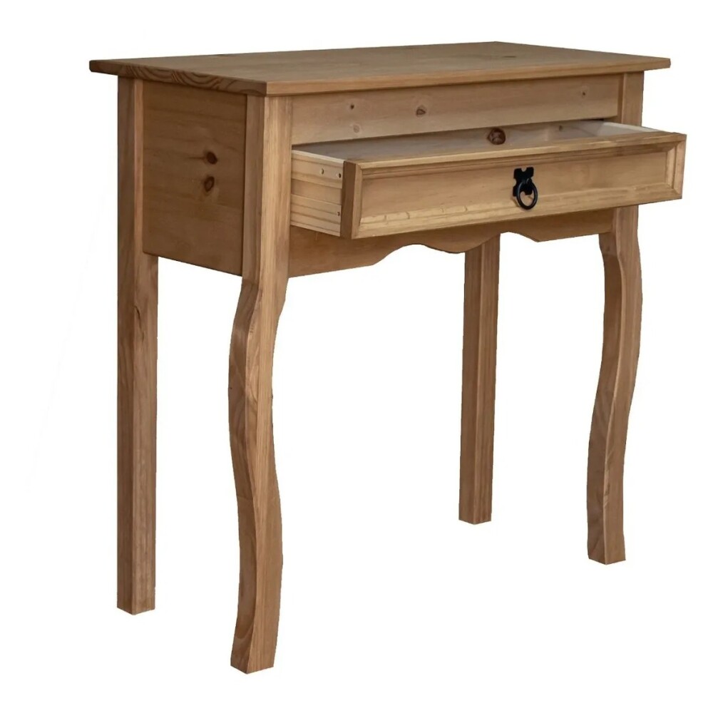 APARADOR MADERA MACIZA MESA AUXILIAR CON CAJÓN MADERA