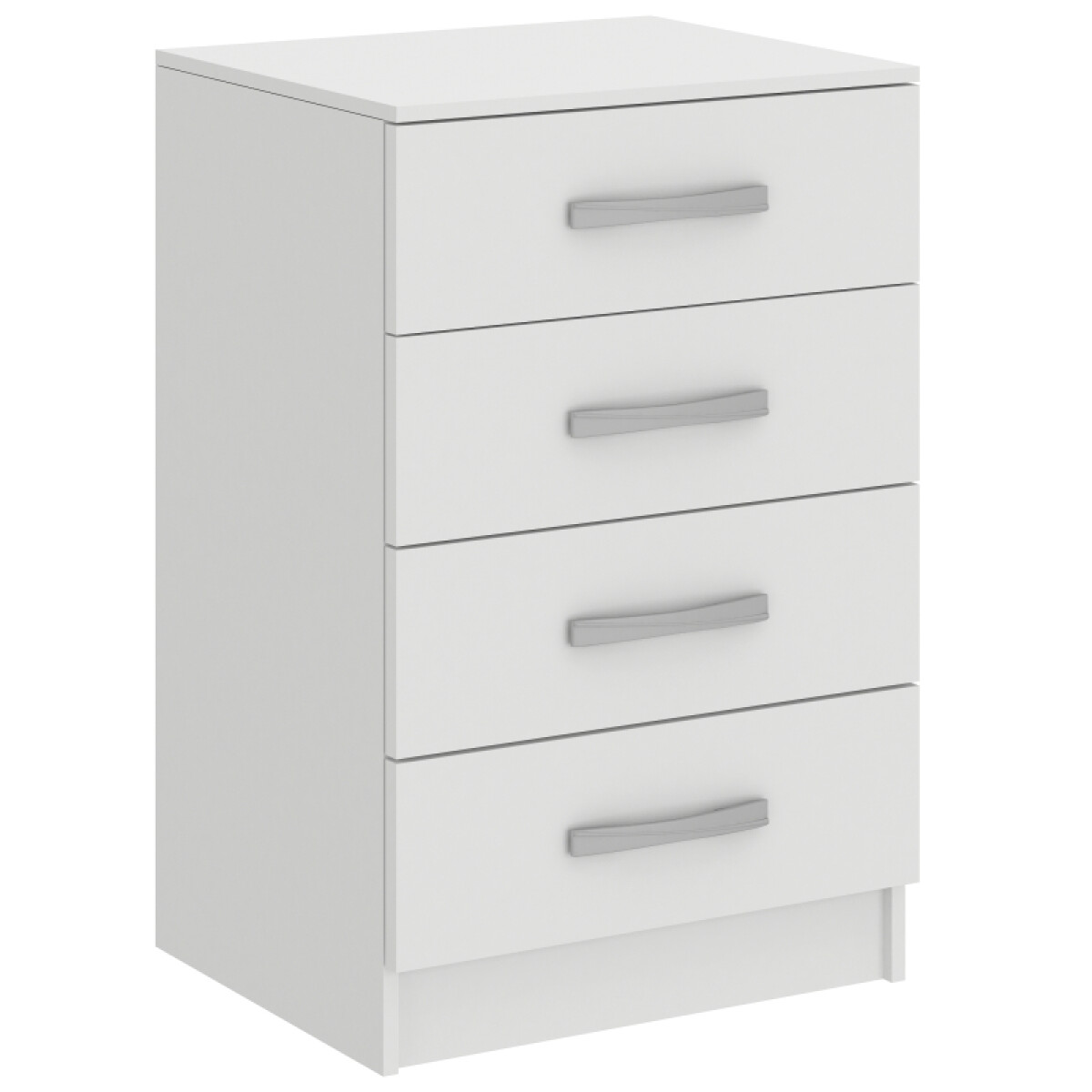 Comoda Cajonera para Dormitorio o Living de 4 Cajones - FE - Blanco 