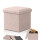 PUFF PLEGABLE DE LINO BEIGE