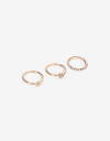 Sets Anillos Folk Set De Anillos Boho - Dorado Antique Gold
