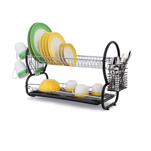 Escurre vajilla con bandeja y cubiertera 55 cms Escurre vajilla con bandeja y cubiertera 55 cms