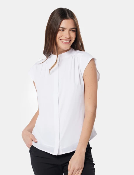 BLUSA MANGA CORTA Blanco