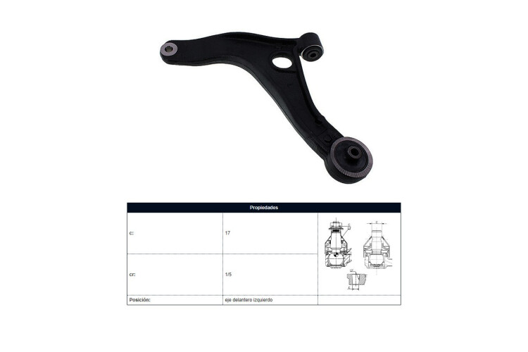 Parilla De Suspension Delantera Renault Master 13-25 Izq Parilla De Suspension Delantera Renault Master 13-25 Izq