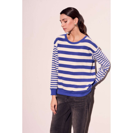 Sweater Rayado Multi Azul Francia