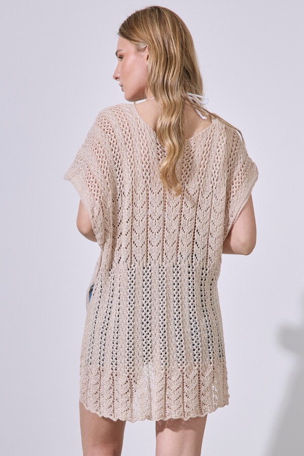 Kaftan Crochet BEIGE