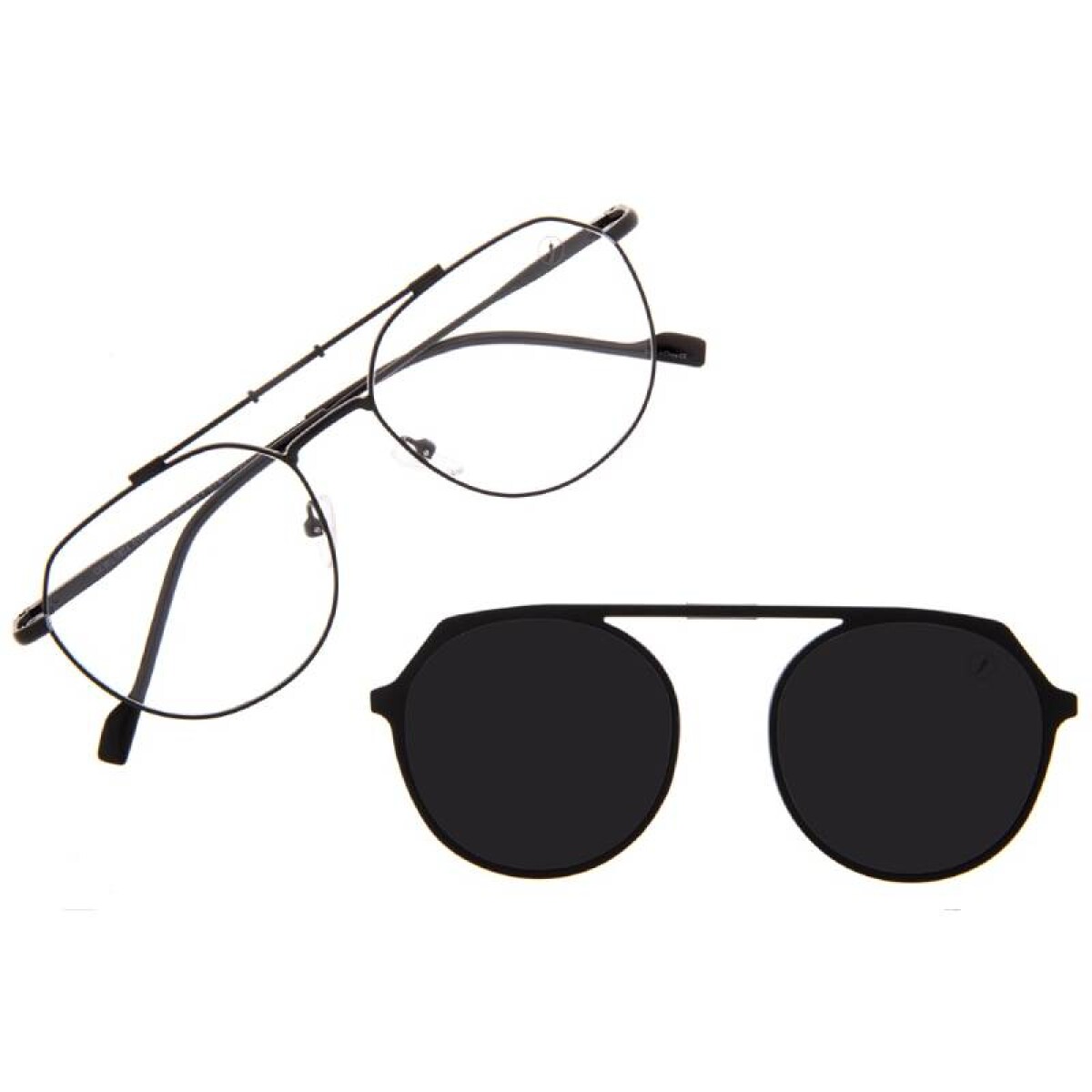 Armazón Chilli Beans Córdoba más intercambiable de Sol - Negro Matte 