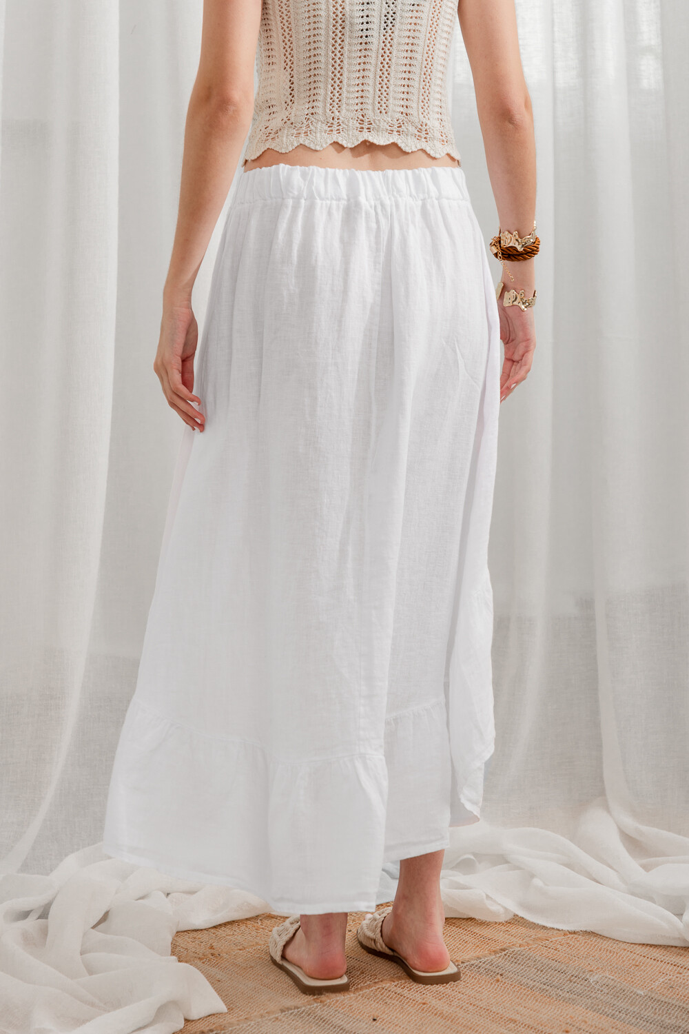 Falda Maddalena Blanco