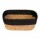 Cesto Canasto Fibra Natural Paramount Decoración 32x26x12Cm Negro