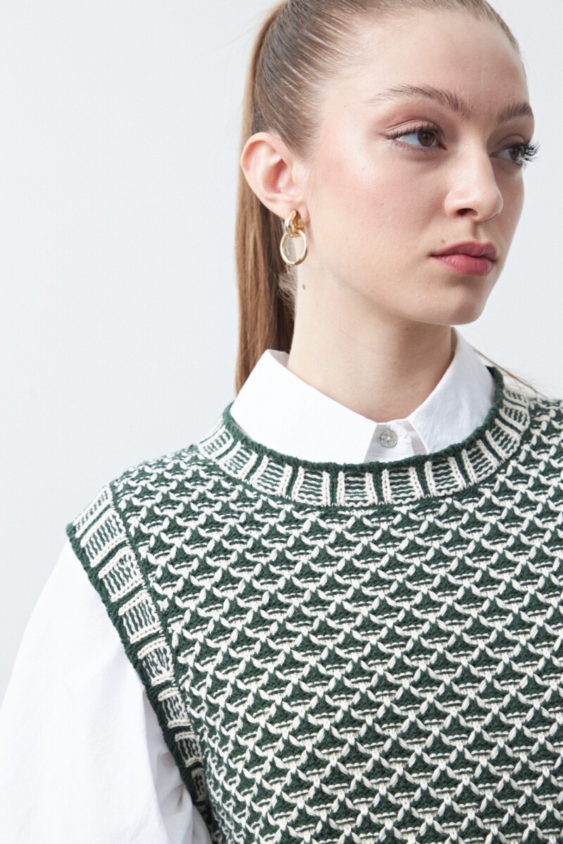 CHALECO ADELA Verde Botella