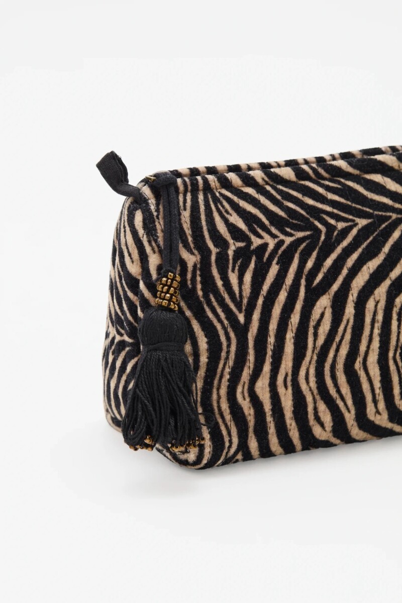 Bolso Velvet Zebra Chica Cebra
