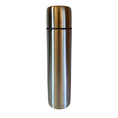 Termo Bala en acero inox de 1 lt Plateado Plateado