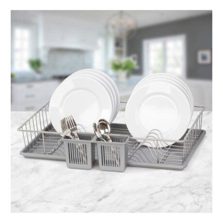 Escurridor con bandeja Metalife cromado Inox