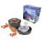 Juego de ollas para camping - 5 piezas Naranja