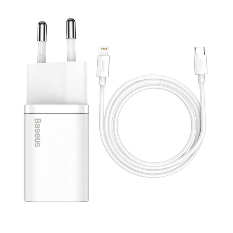 Cargador Baseus Usb-C 20W Cable Type-C / Lightning TZCCSUP-B02 Cargador Baseus Usb-C 20W Cable Type-C / Lightning TZCCSUP-B02